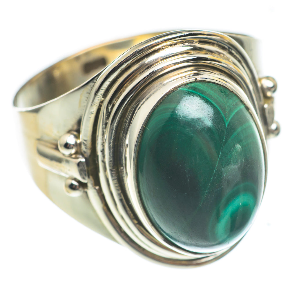 Malachite Rings handcrafted by Anasilvercos - RING66921