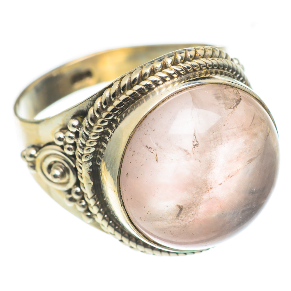 Rose Quartz Rings handcrafted by Anasilvercos - RING66929