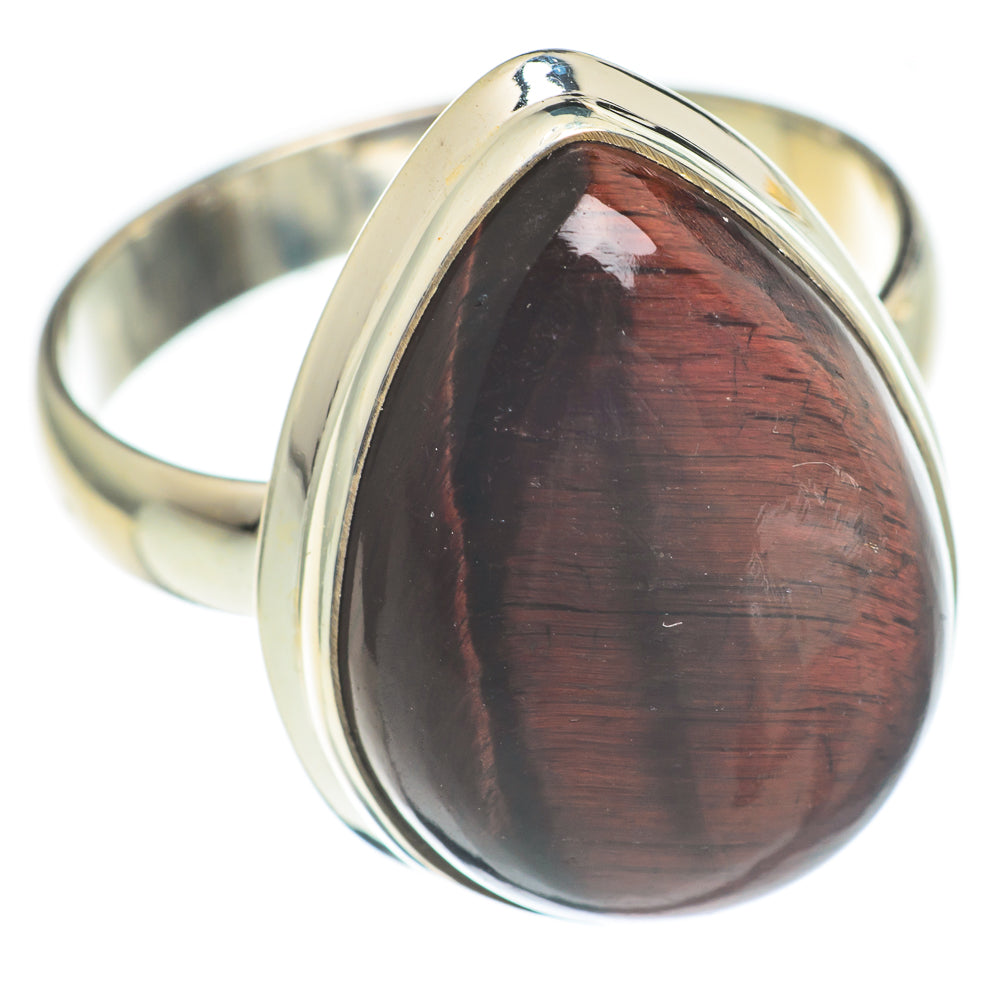 Red Tiger Eye Rings handcrafted by Anasilvercos - RING66946