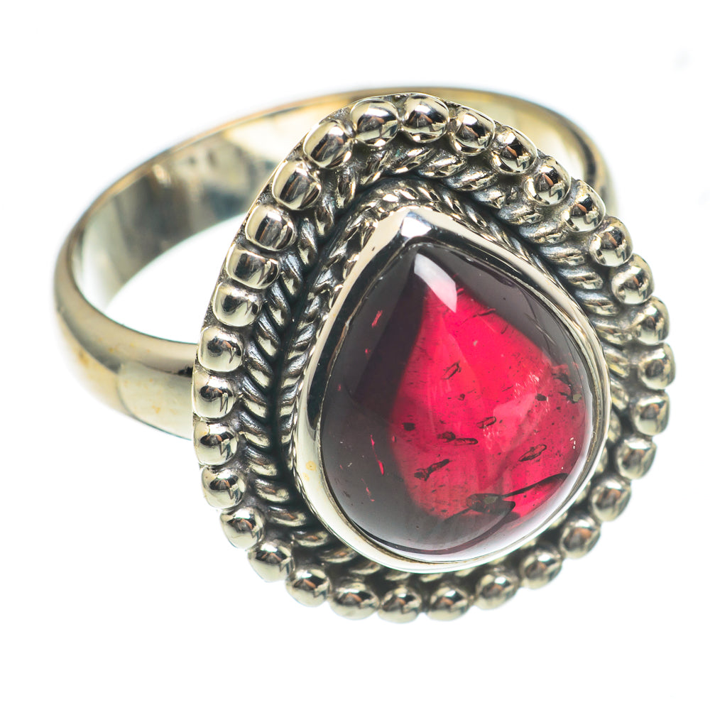 Garnet Rings handcrafted by Anasilvercos - RING66954
