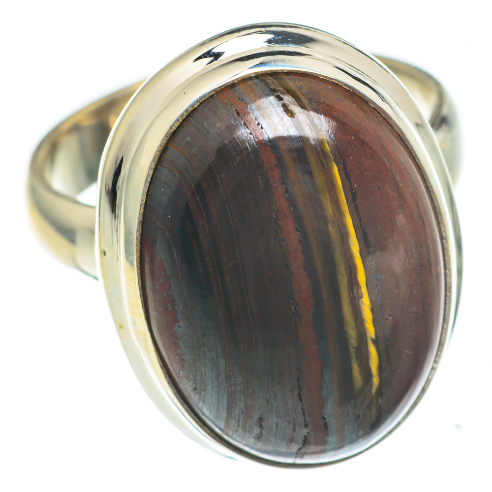 Red Tiger Iron Rings handcrafted by Anasilvercos - RING66972