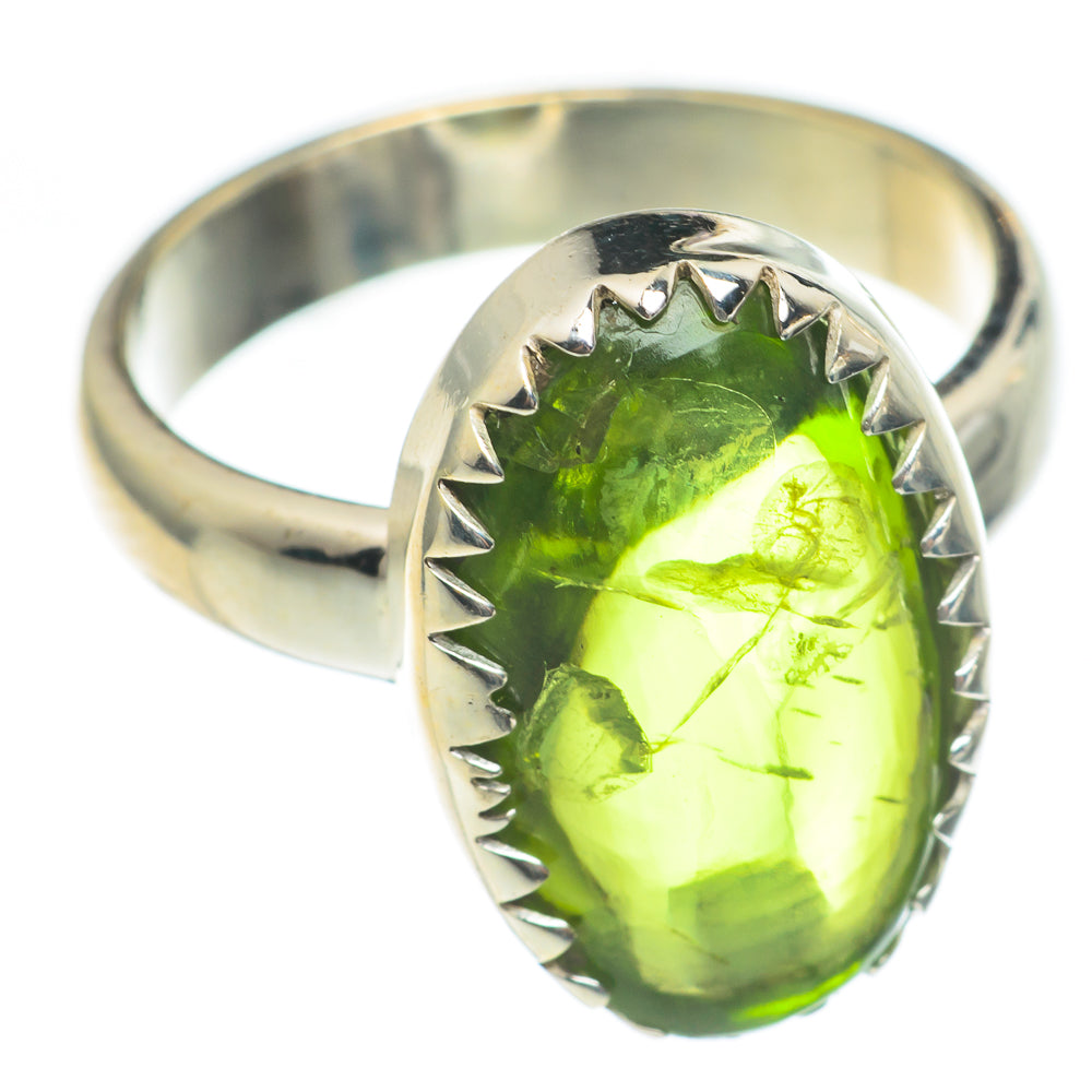 Green Tourmaline Rings handcrafted by Anasilvercos - RING66993