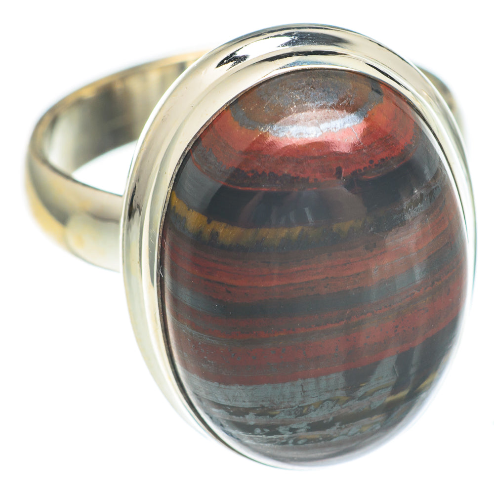 Red Tiger Iron Rings handcrafted by Anasilvercos - RING66995