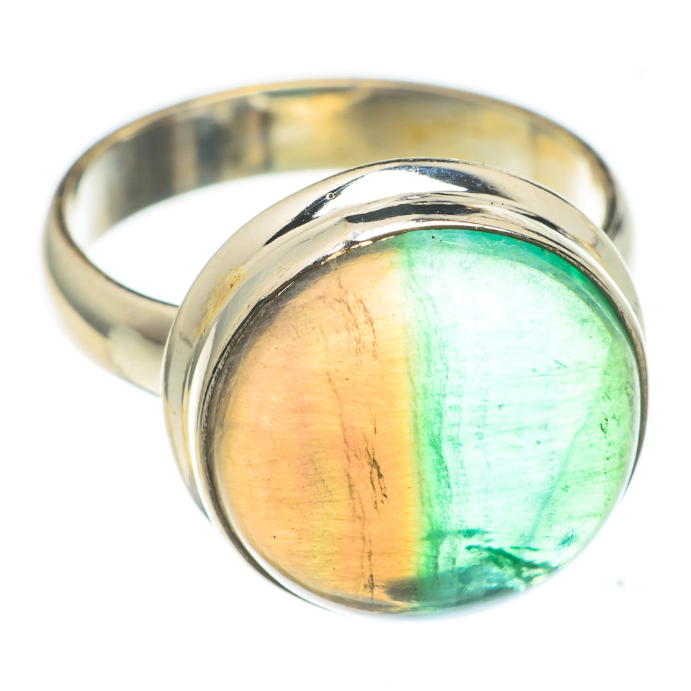 Green Fluorite Rings handcrafted by Anasilvercos - RING67006