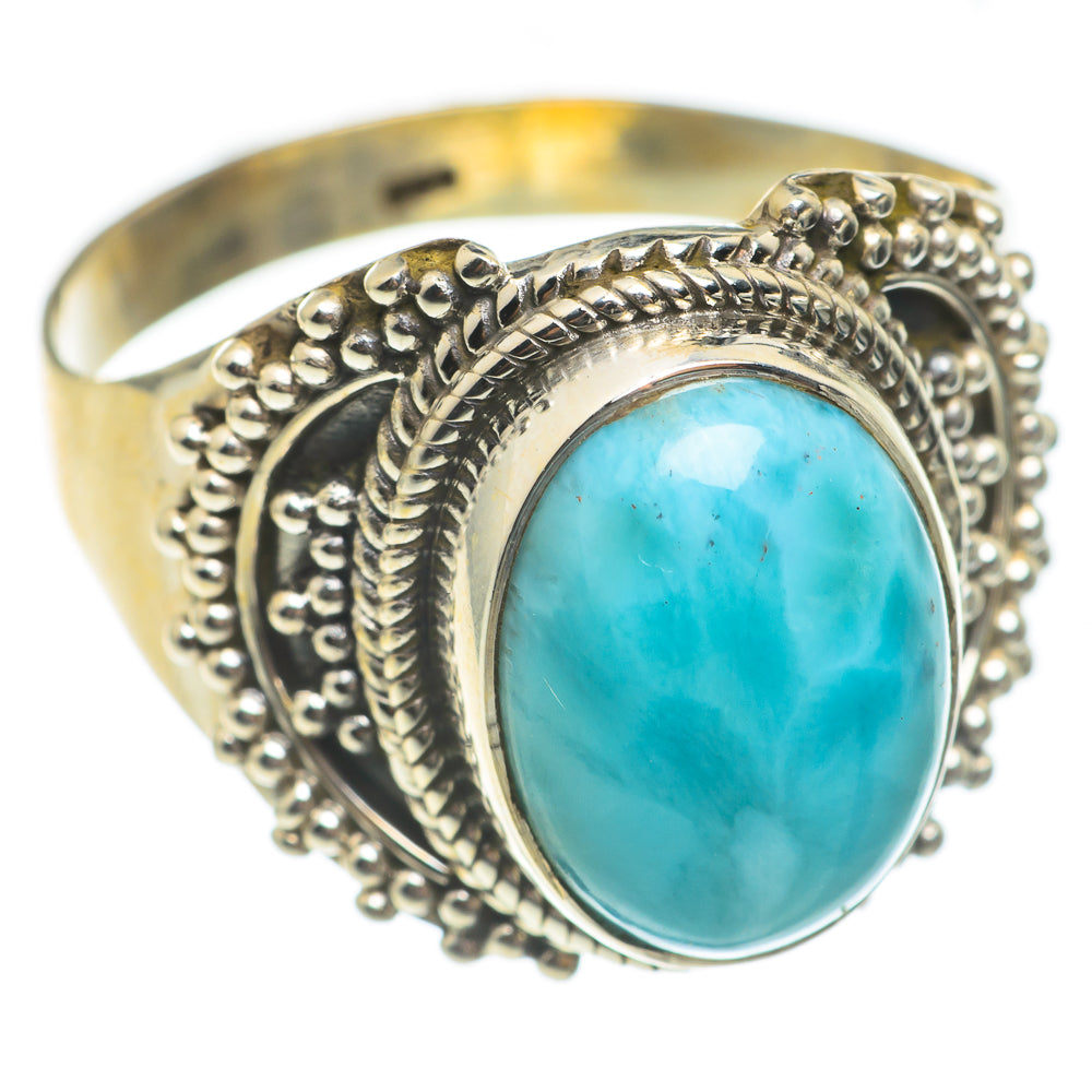 Larimar Rings handcrafted by Anasilvercos - RING67009