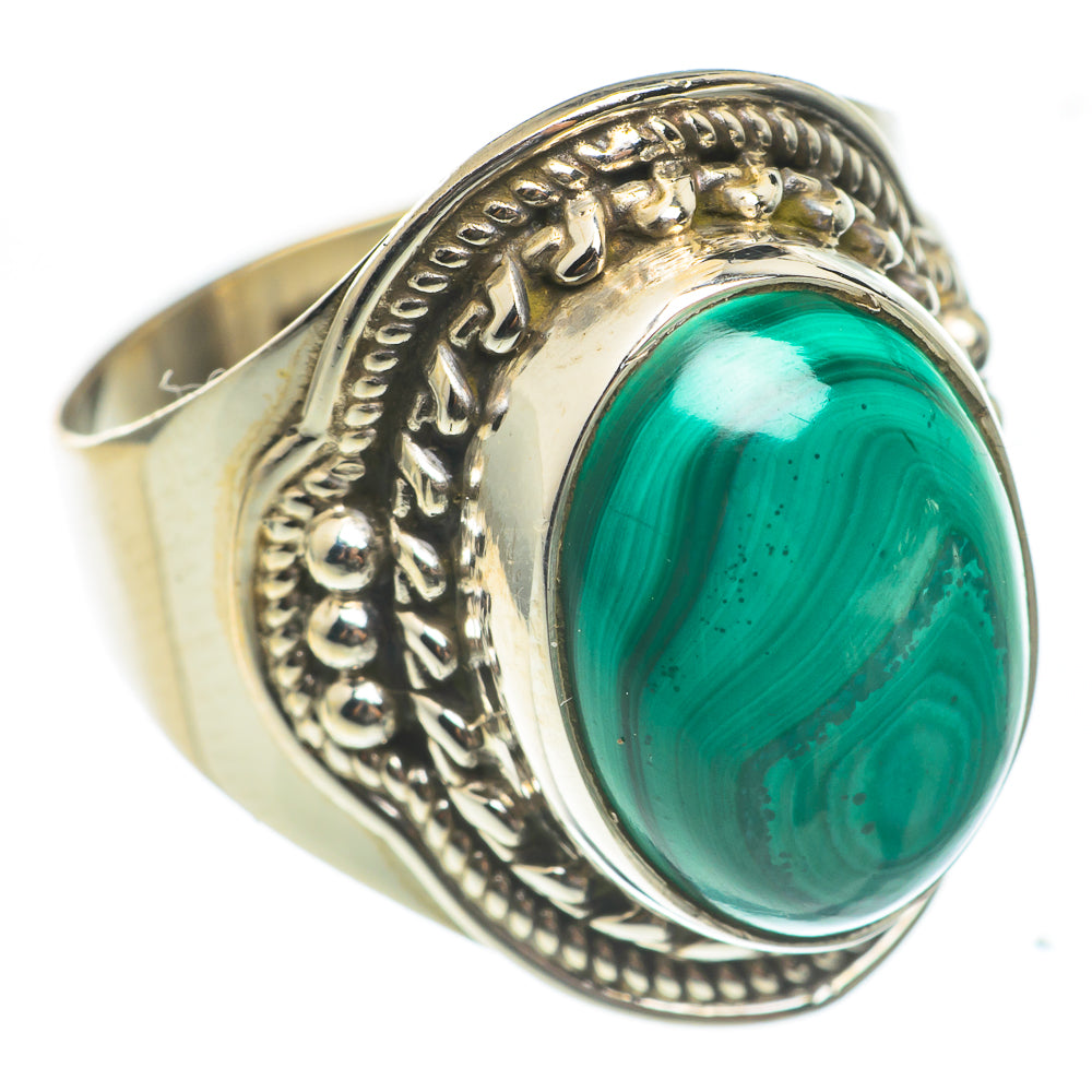 Malachite Rings handcrafted by Anasilvercos - RING67013