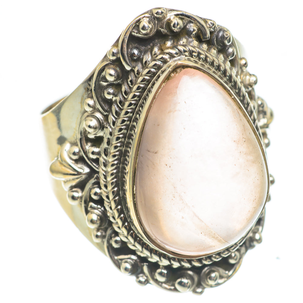 Rose Quartz Rings handcrafted by Anasilvercos - RING67016