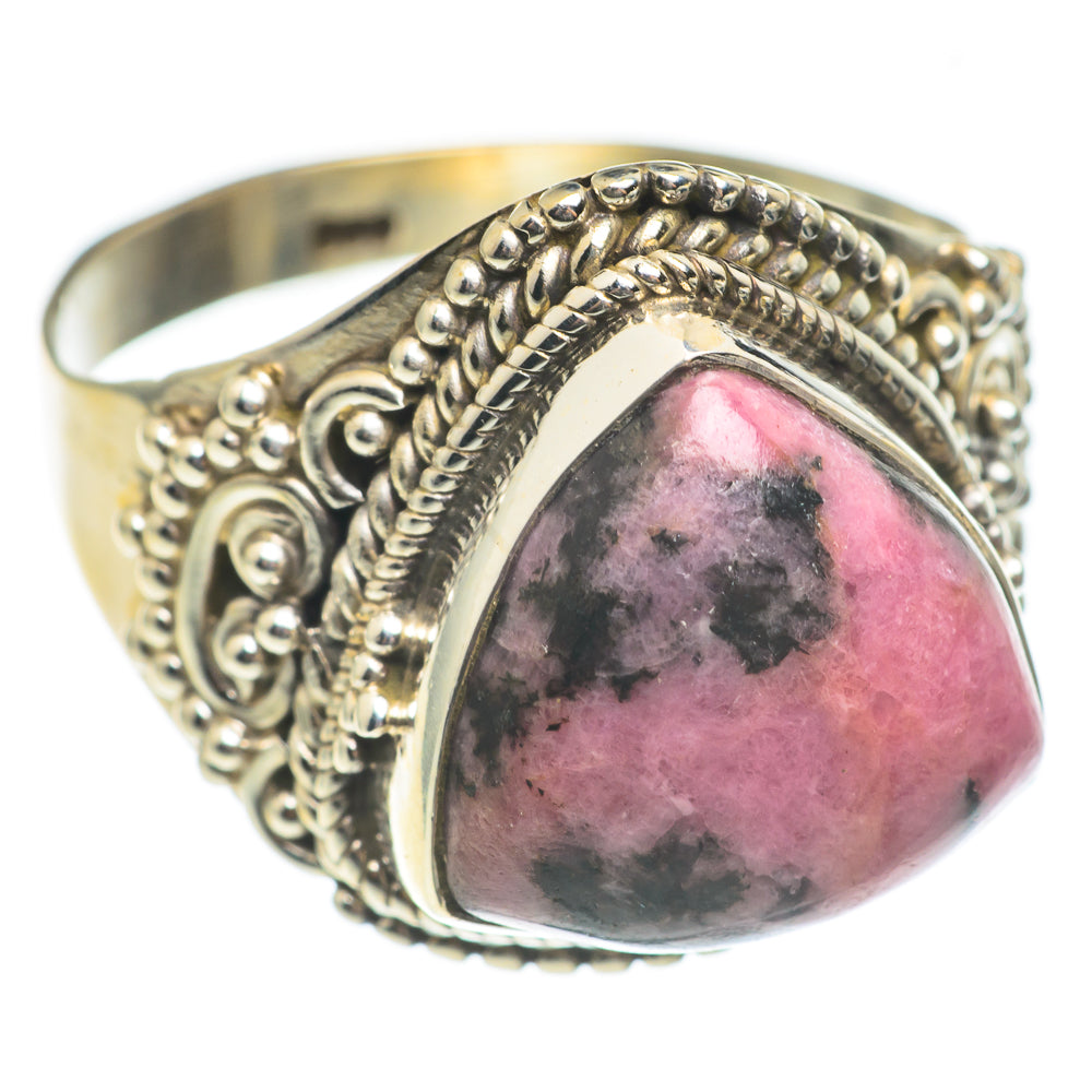Rhodonite Rings handcrafted by Anasilvercos - RING67017