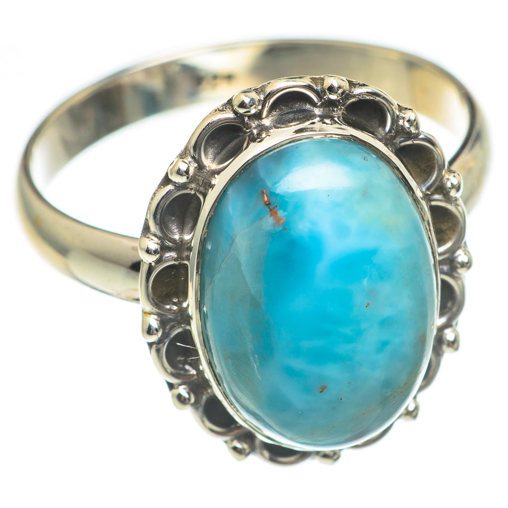 Larimar Rings handcrafted by Anasilvercos - RING67025