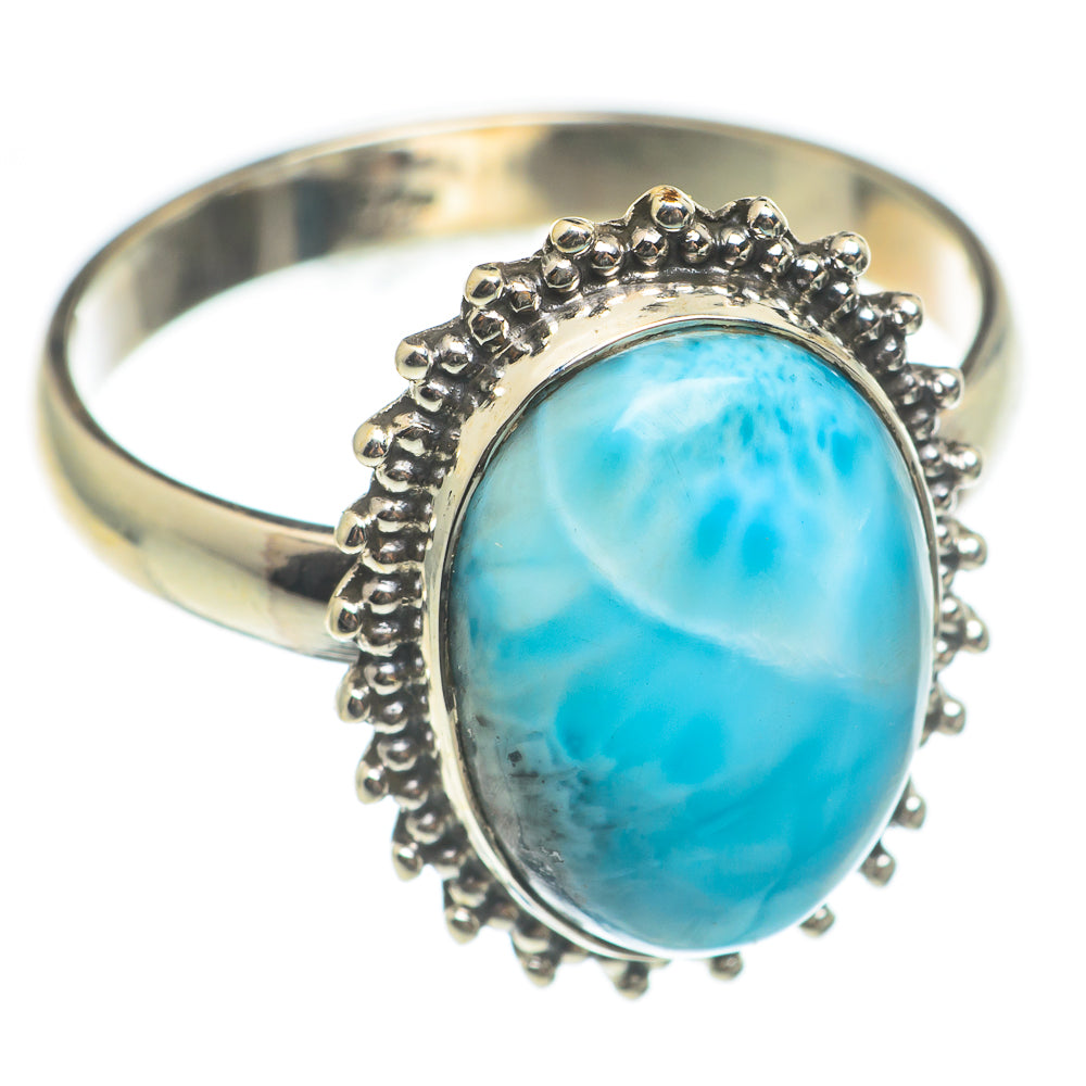Larimar Rings handcrafted by Anasilvercos - RING67030