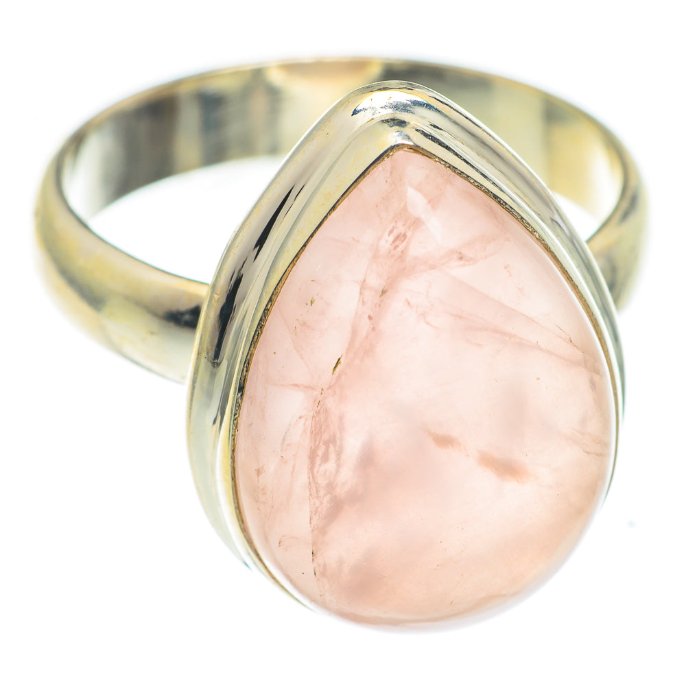 Rose Quartz Rings handcrafted by Anasilvercos - RING67036