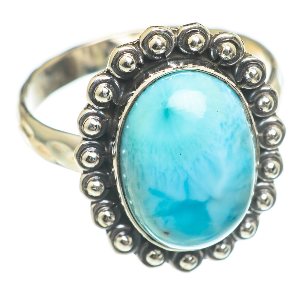 Larimar Rings handcrafted by Anasilvercos - RING67048