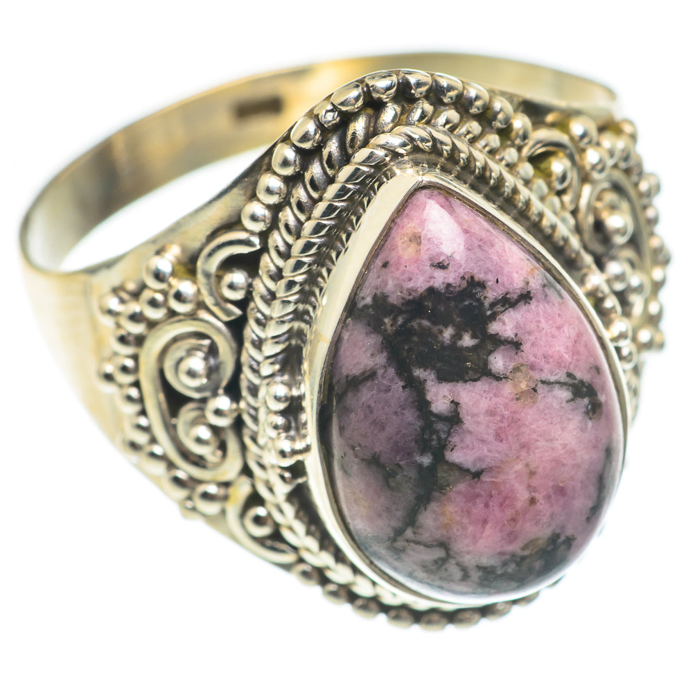 Rhodonite Rings handcrafted by Anasilvercos - RING67056