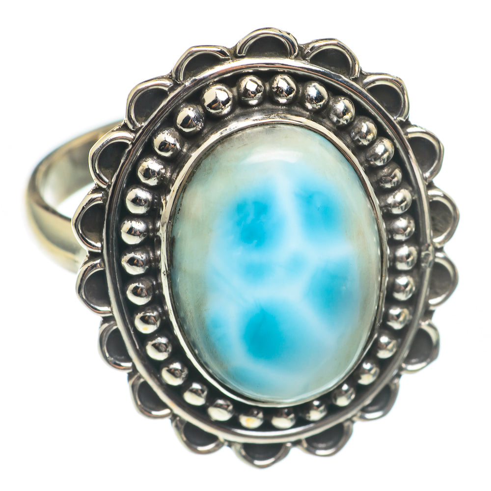 Larimar Rings handcrafted by Anasilvercos - RING67063