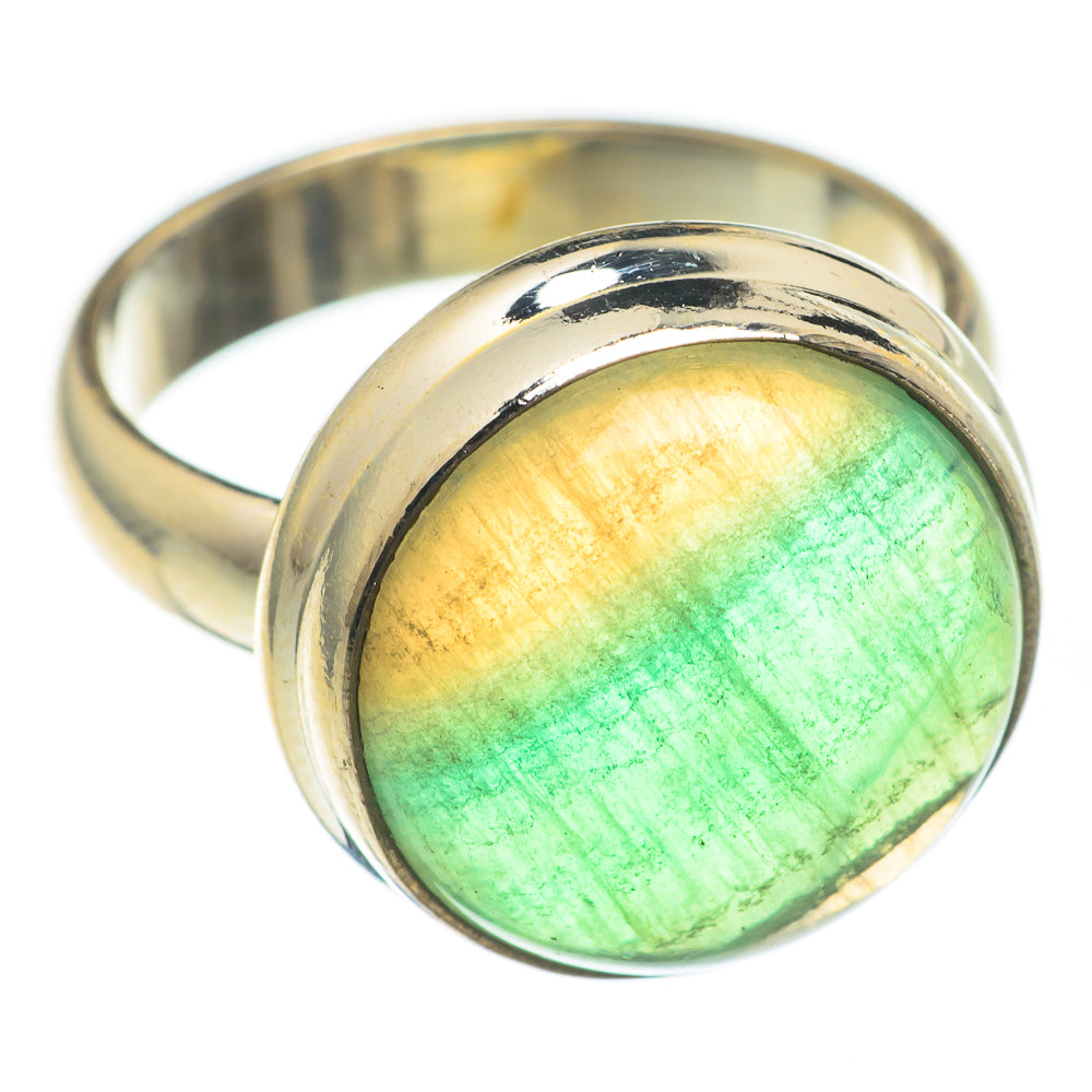 Green Fluorite Rings handcrafted by Anasilvercos - RING67069