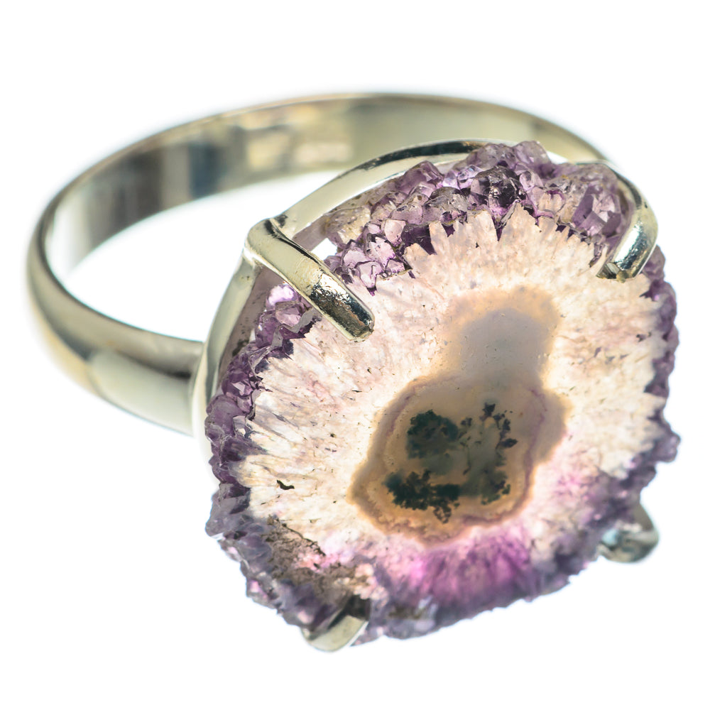 Amethyst Stalactite Rings handcrafted by Anasilvercos - RING67076