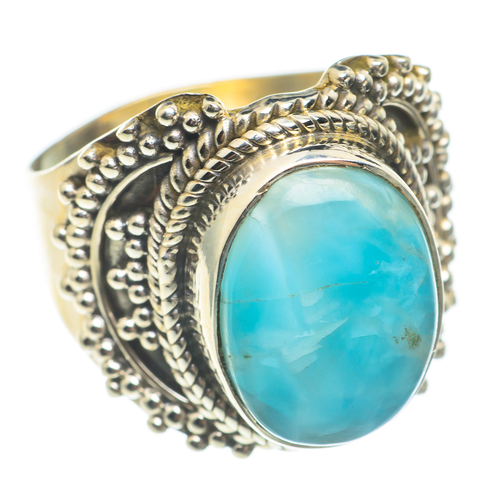 Larimar Rings handcrafted by Anasilvercos - RING67083