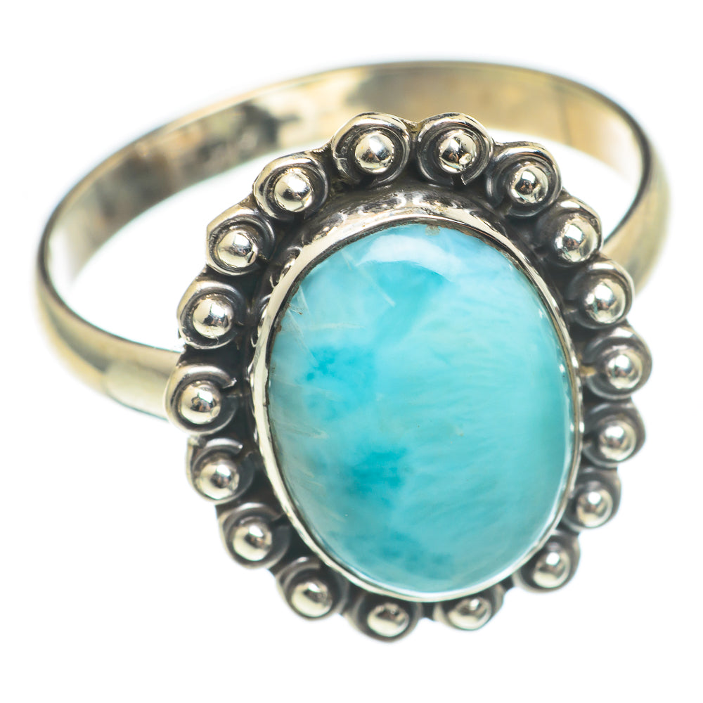 Larimar Rings handcrafted by Anasilvercos - RING67085