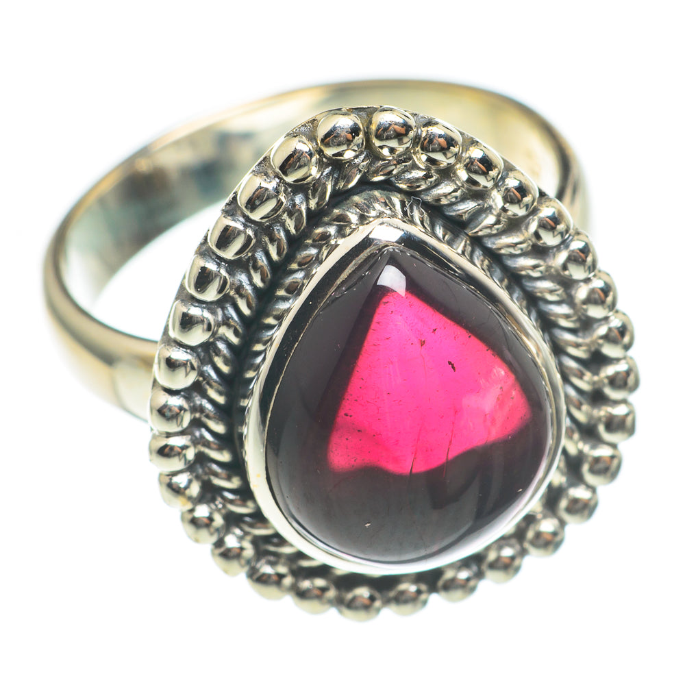 Garnet Rings handcrafted by Anasilvercos - RING67092