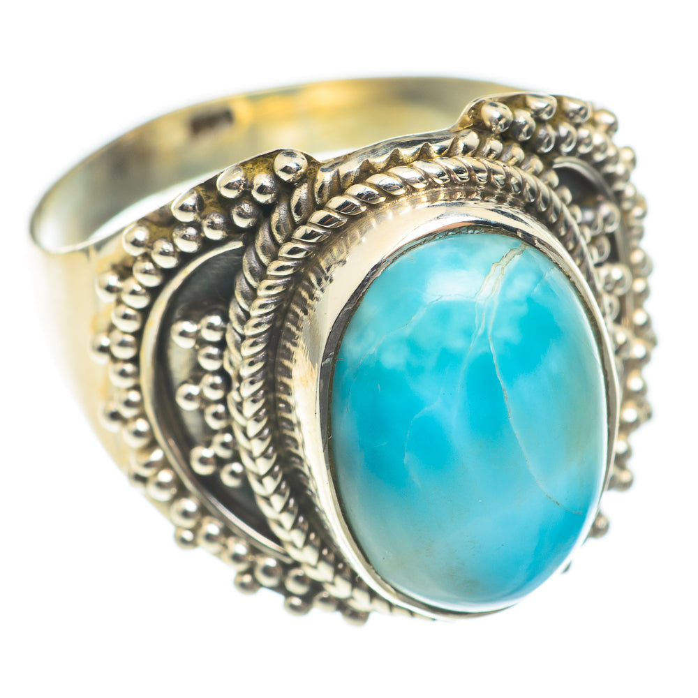 Larimar Rings handcrafted by Anasilvercos - RING67102