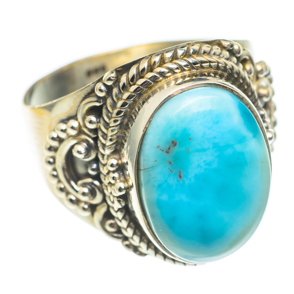 Larimar Rings handcrafted by Anasilvercos - RING67103
