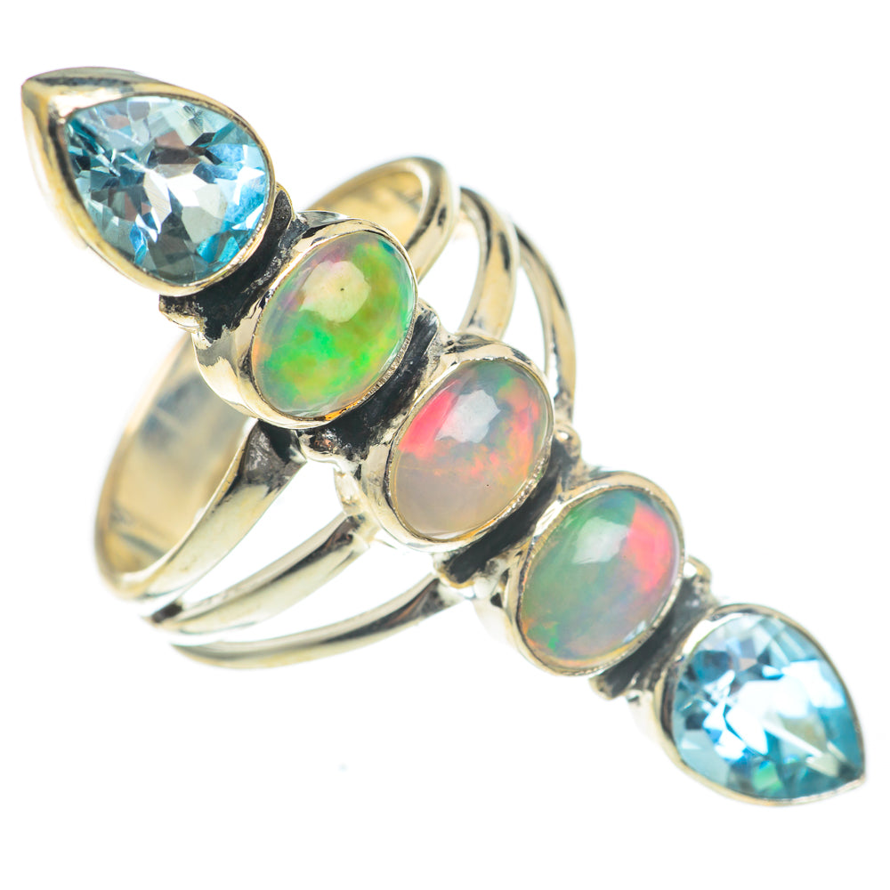 Ethiopian Opal Rings handcrafted by Anasilvercos - RING67114