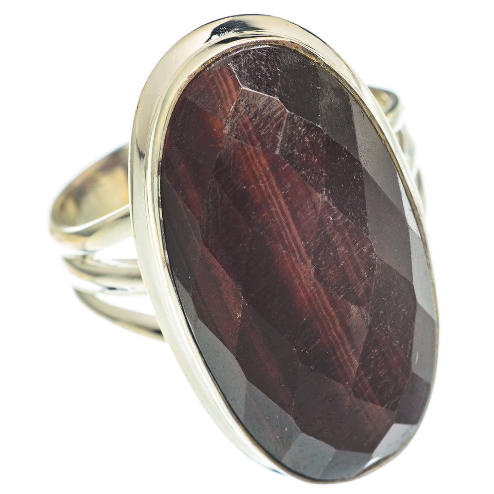 Red Tiger Eye Rings handcrafted by Anasilvercos - RING67122