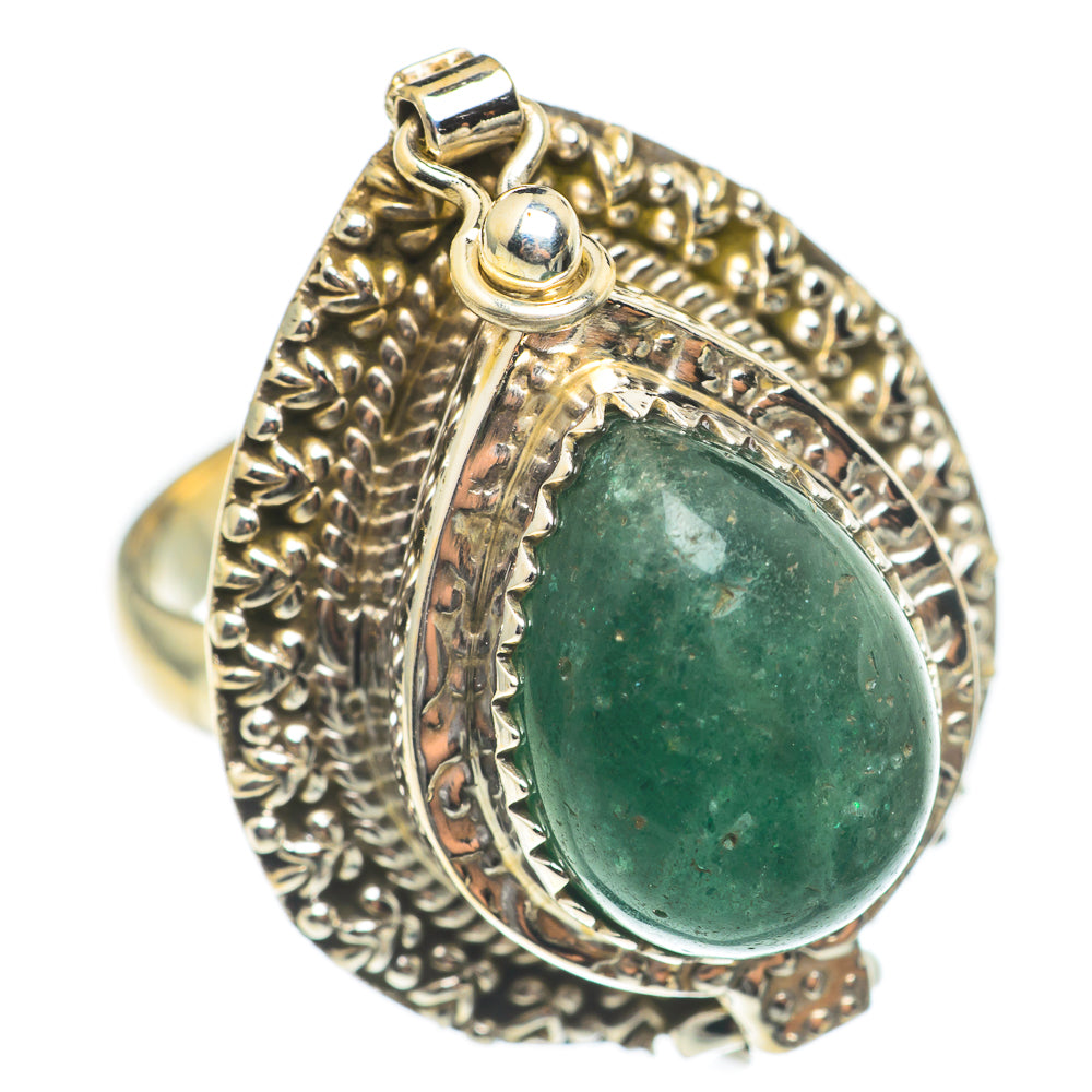 Green Aventurine Rings handcrafted by Anasilvercos - RING67148