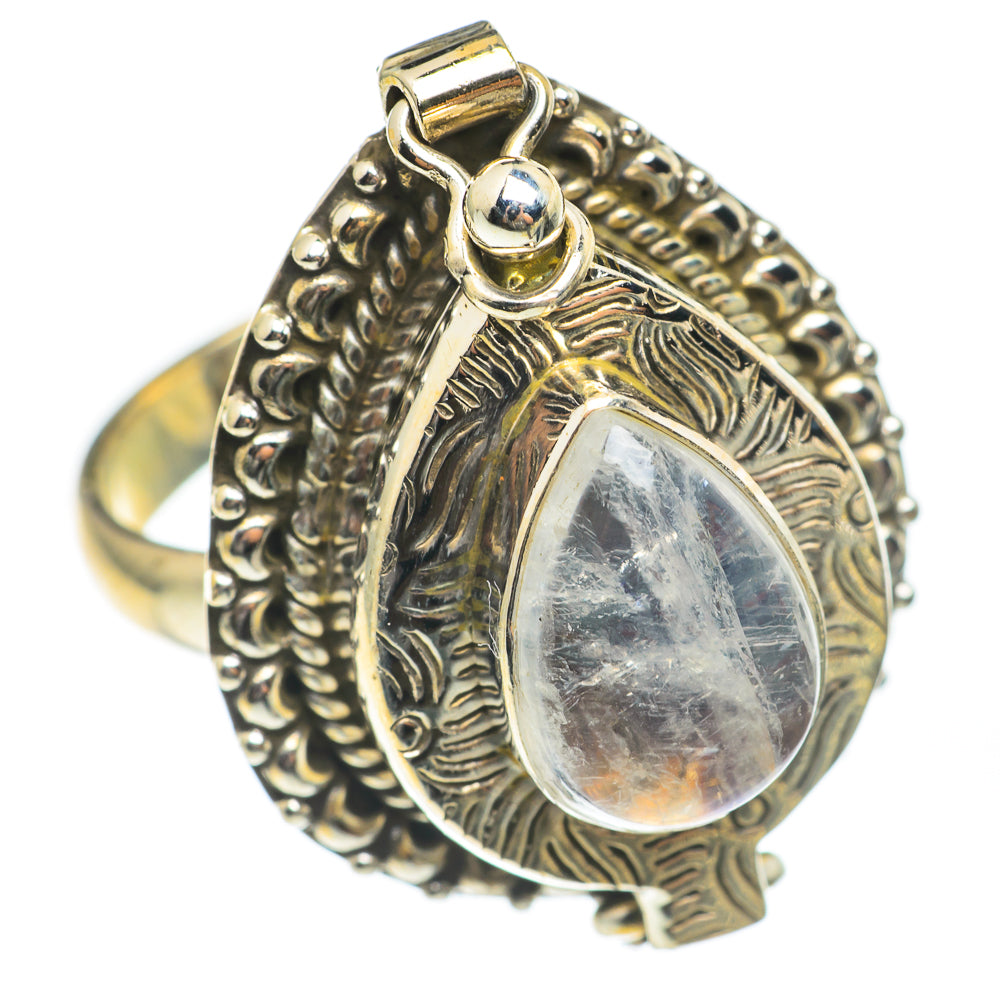Rainbow Moonstone Rings handcrafted by Anasilvercos - RING67149