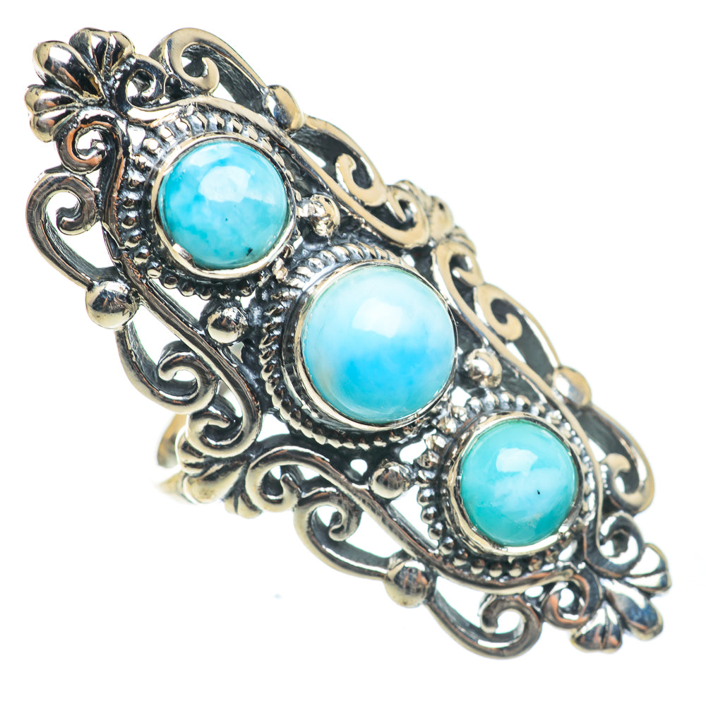 Larimar Rings handcrafted by Anasilvercos - RING67158