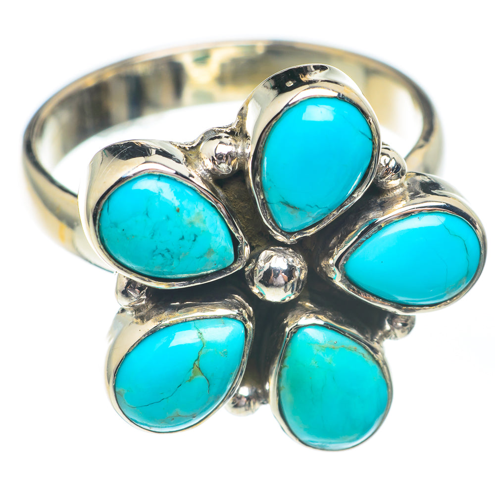 Arizona Turquoise Rings handcrafted by Anasilvercos - RING67165