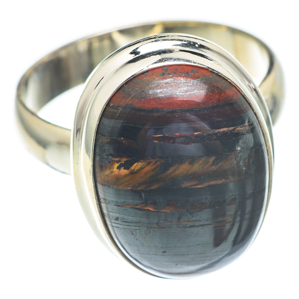 Tiger Iron Rings handcrafted by Anasilvercos - RING67171