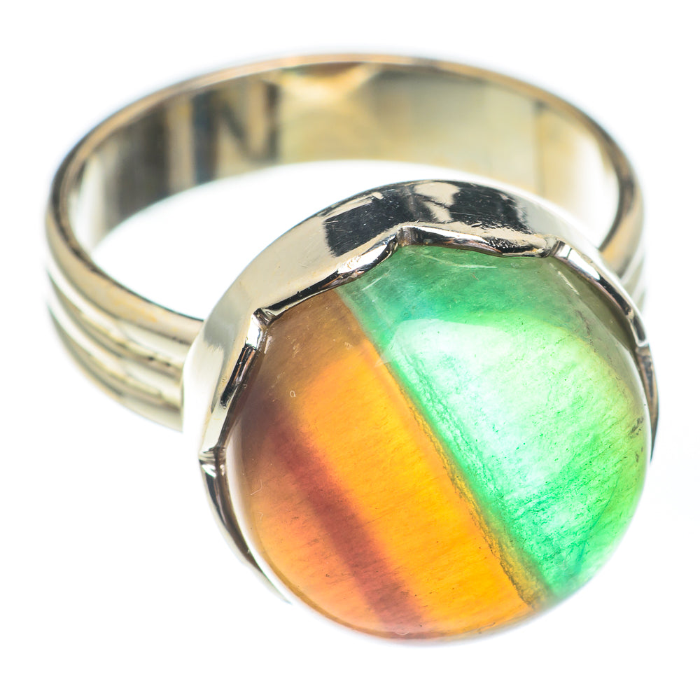 Green Fluorite Rings handcrafted by Anasilvercos - RING67189