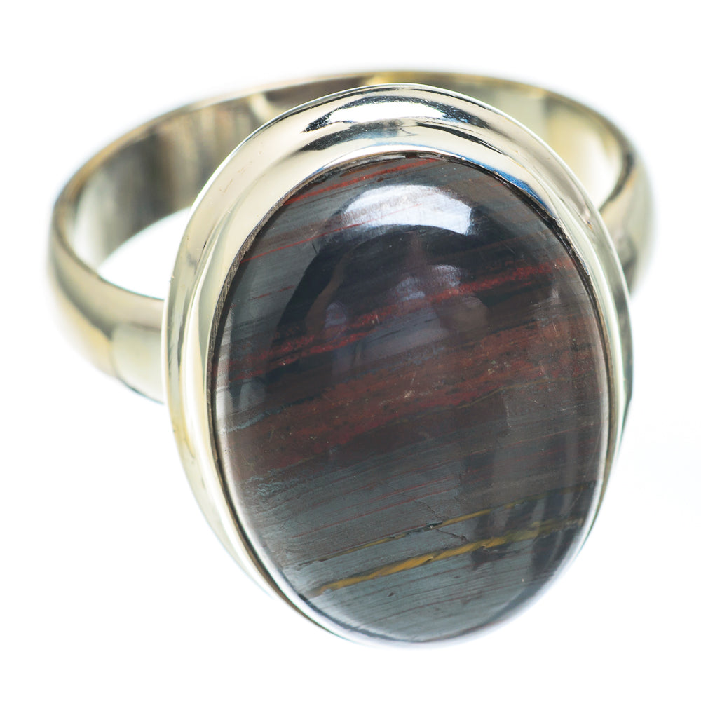 Red Tiger Iron Rings handcrafted by Anasilvercos - RING67201