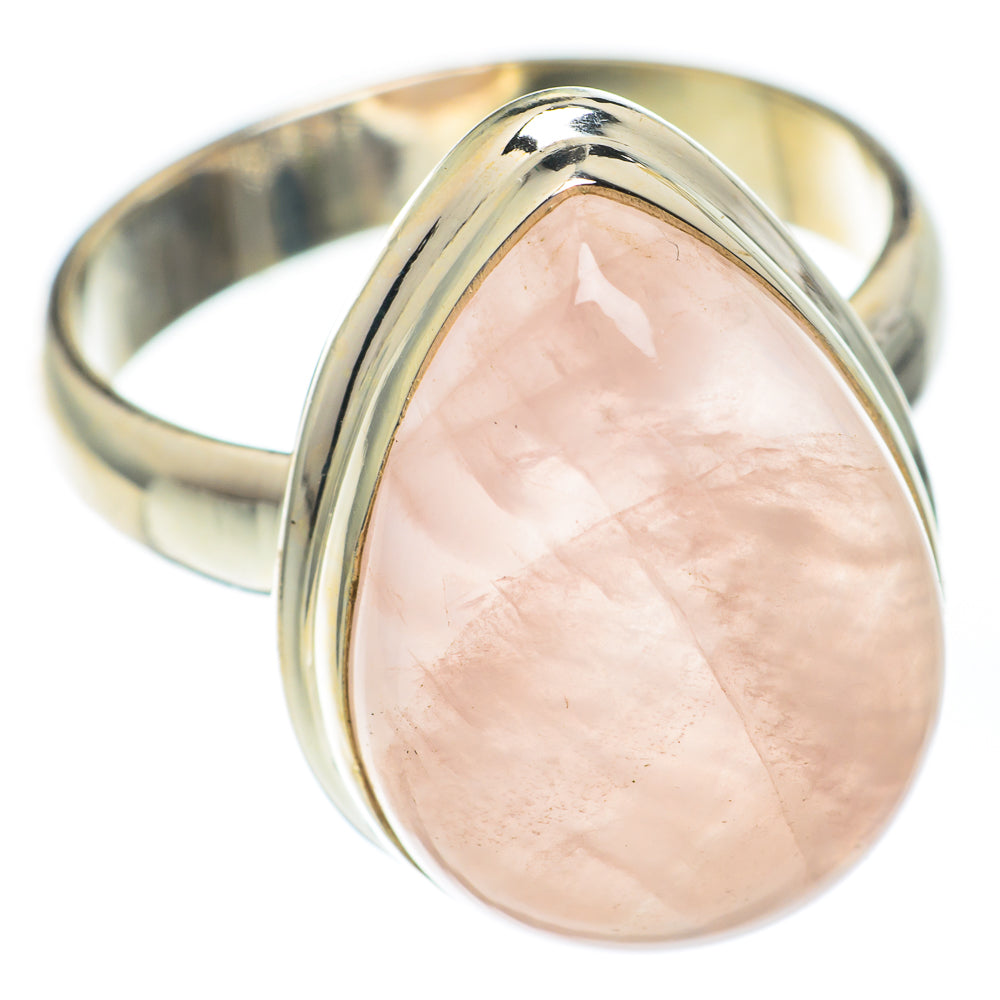 Rose Quartz Rings handcrafted by Anasilvercos - RING67205