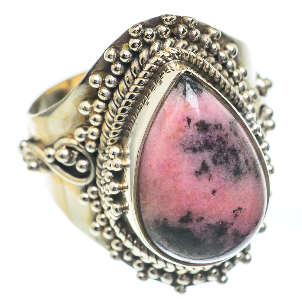 Rhodonite Rings handcrafted by Anasilvercos - RING67207
