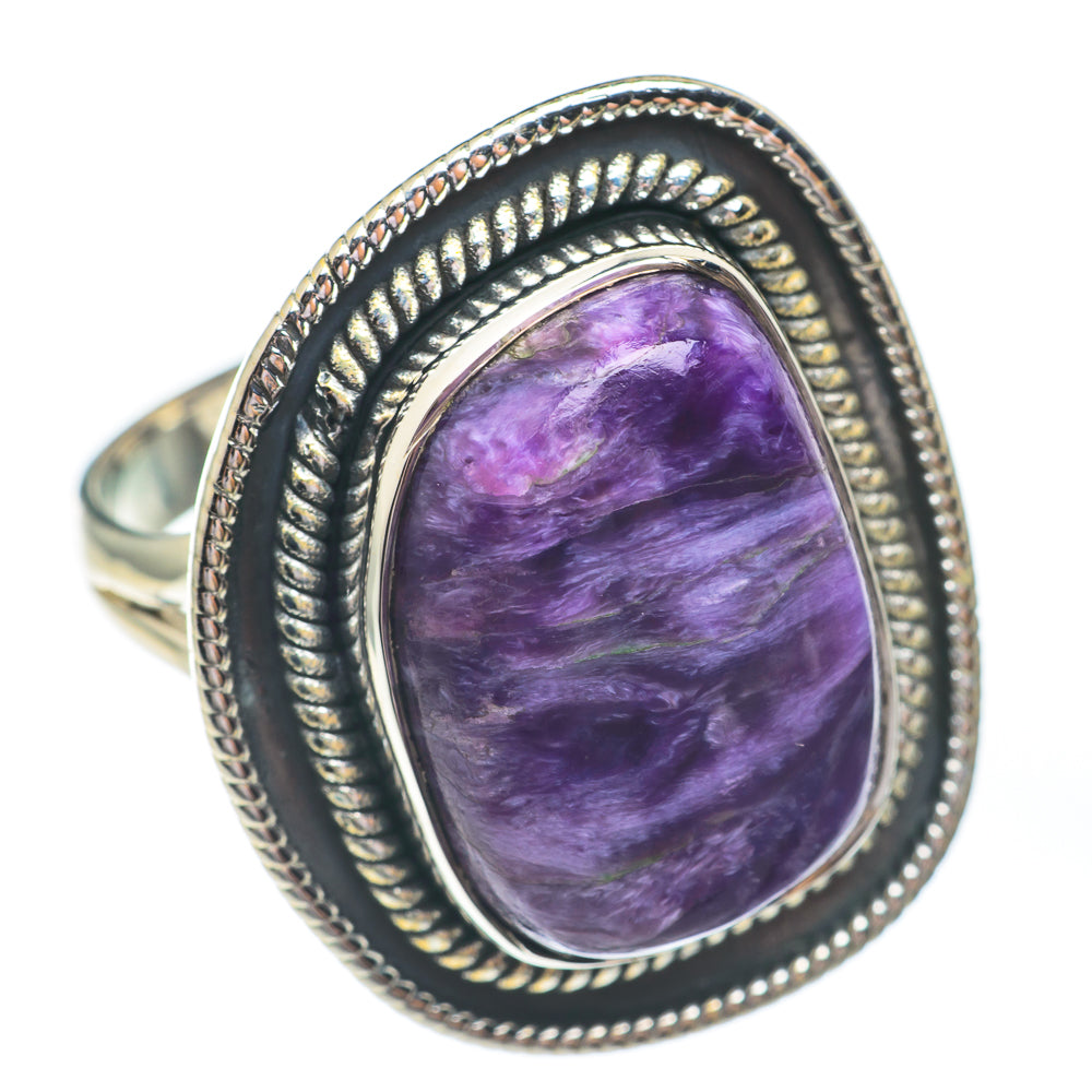 Charoite Rings handcrafted by Anasilvercos - RING67211