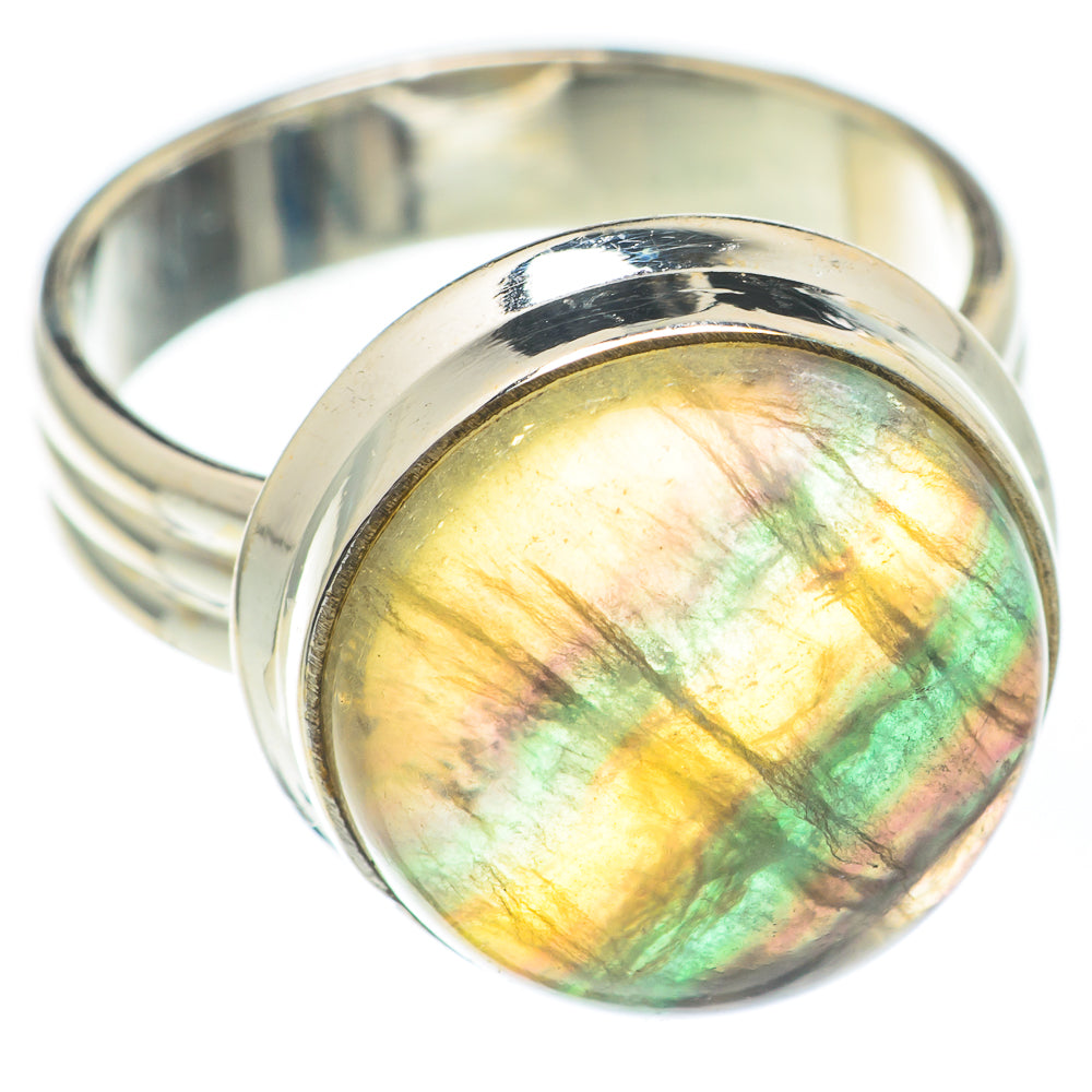 Green Fluorite Rings handcrafted by Anasilvercos - RING67223