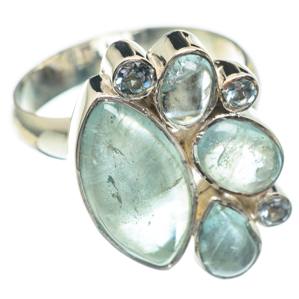 Aquamarine Rings handcrafted by Anasilvercos - RING67225