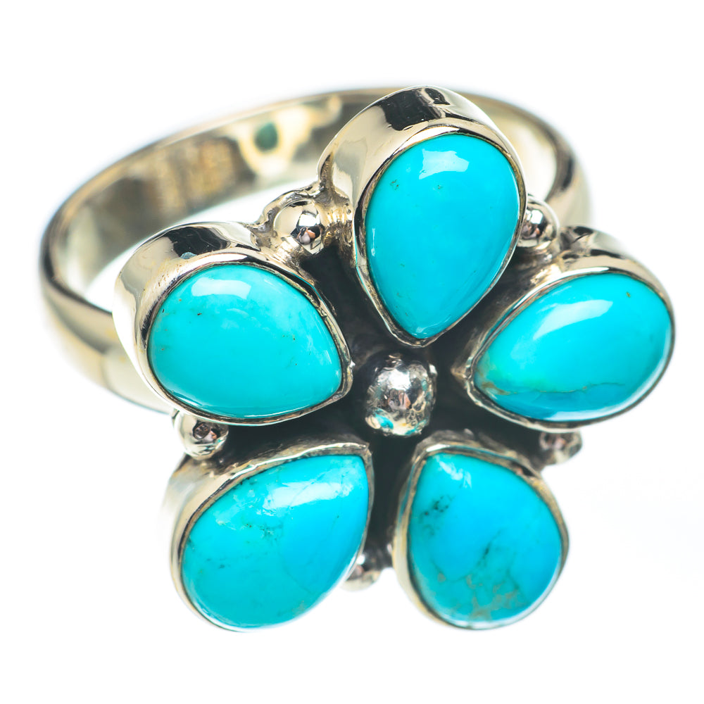 Arizona Turquoise Rings handcrafted by Anasilvercos - RING67227