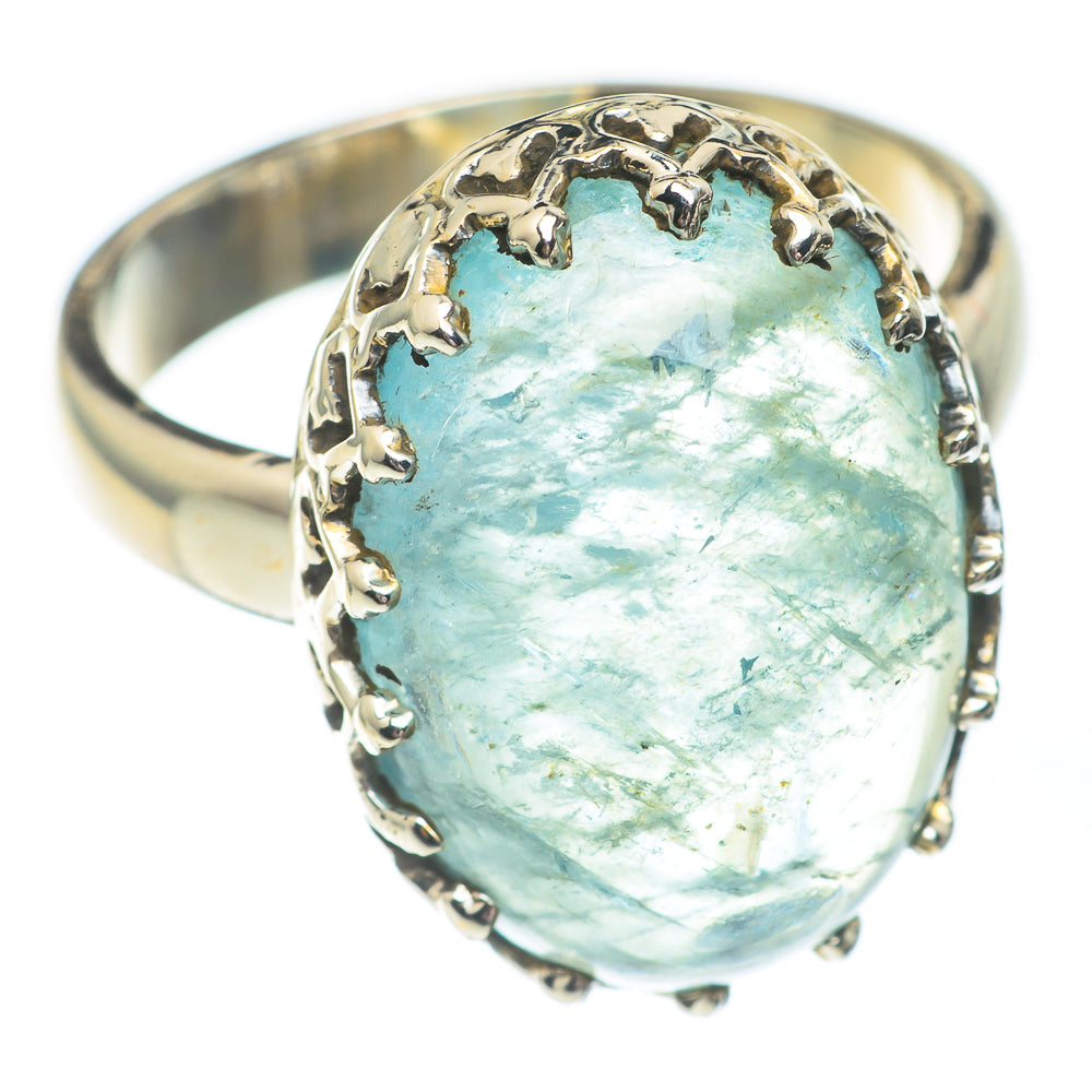 Aquamarine Rings handcrafted by Anasilvercos - RING67229