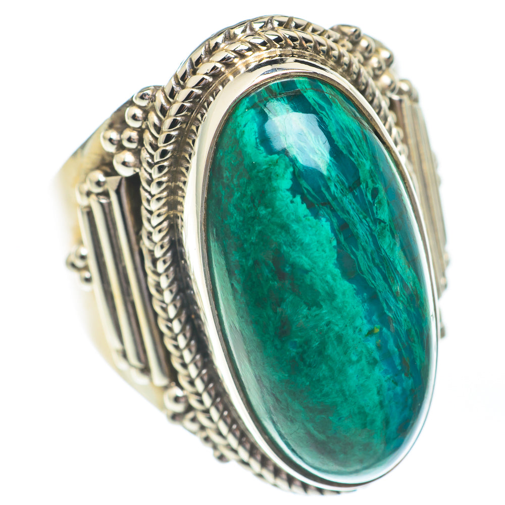 Chrysocolla Rings handcrafted by Anasilvercos - RING67231