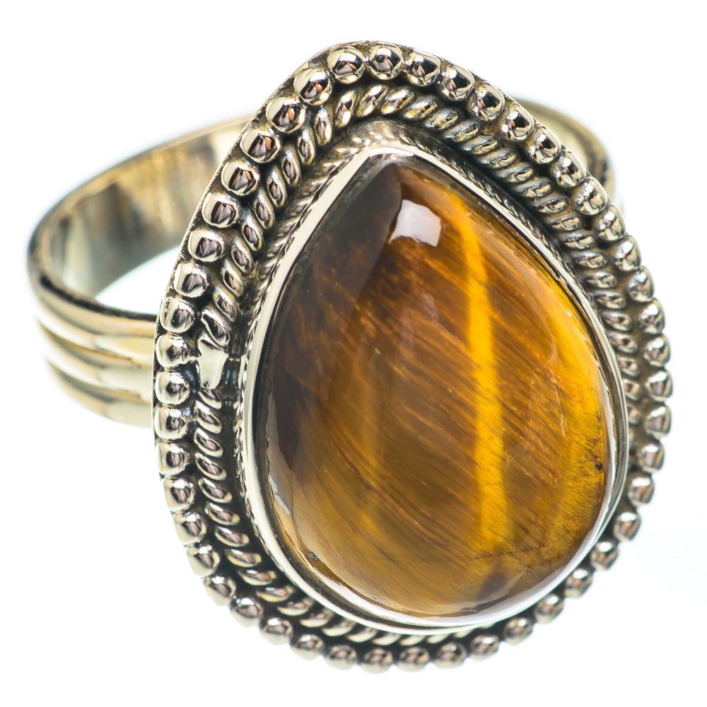 Tiger Eye Rings handcrafted by Anasilvercos - RING67259