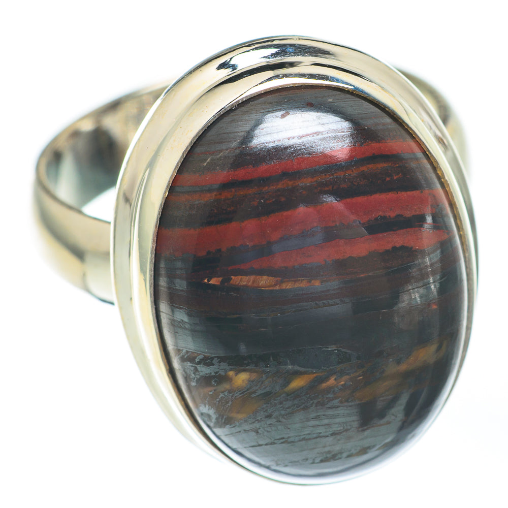 Red Tiger Iron Rings handcrafted by Anasilvercos - RING67260