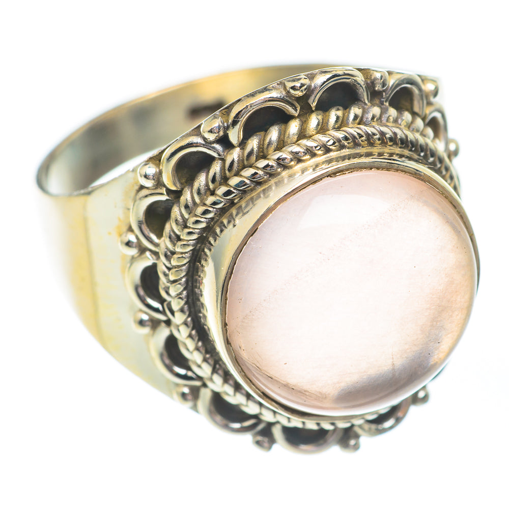 Rose Quartz Rings handcrafted by Anasilvercos - RING67263