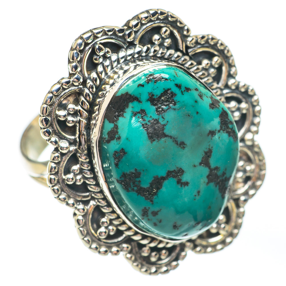 Tibetan Turquoise Rings handcrafted by Anasilvercos - RING67280