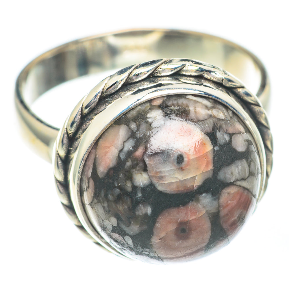 Crinoid Fossil Rings handcrafted by Anasilvercos - RING67281