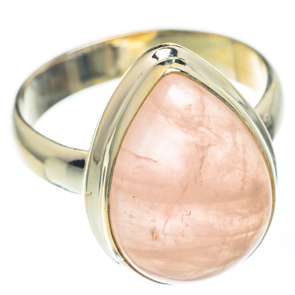 Rose Quartz Rings handcrafted by Anasilvercos - RING67284