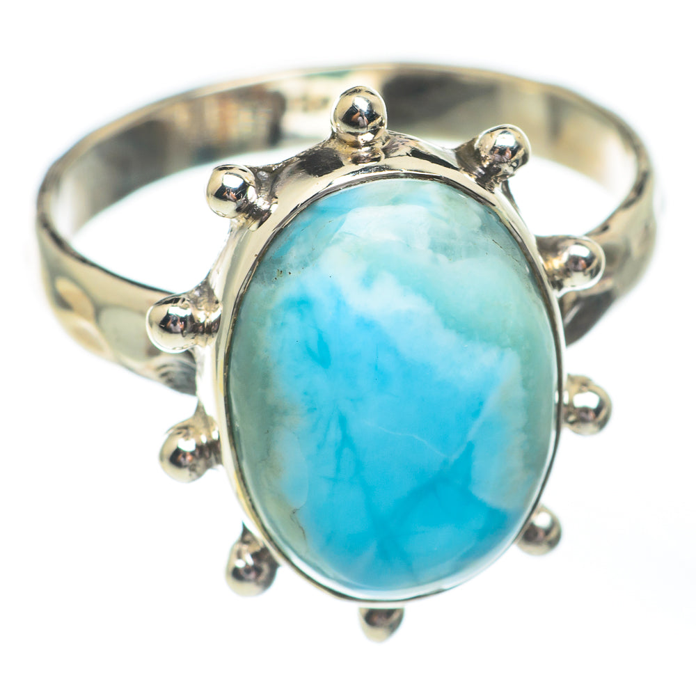 Larimar Rings handcrafted by Anasilvercos - RING67303