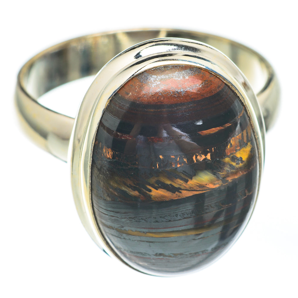 Red Tiger Iron Rings handcrafted by Anasilvercos - RING67306